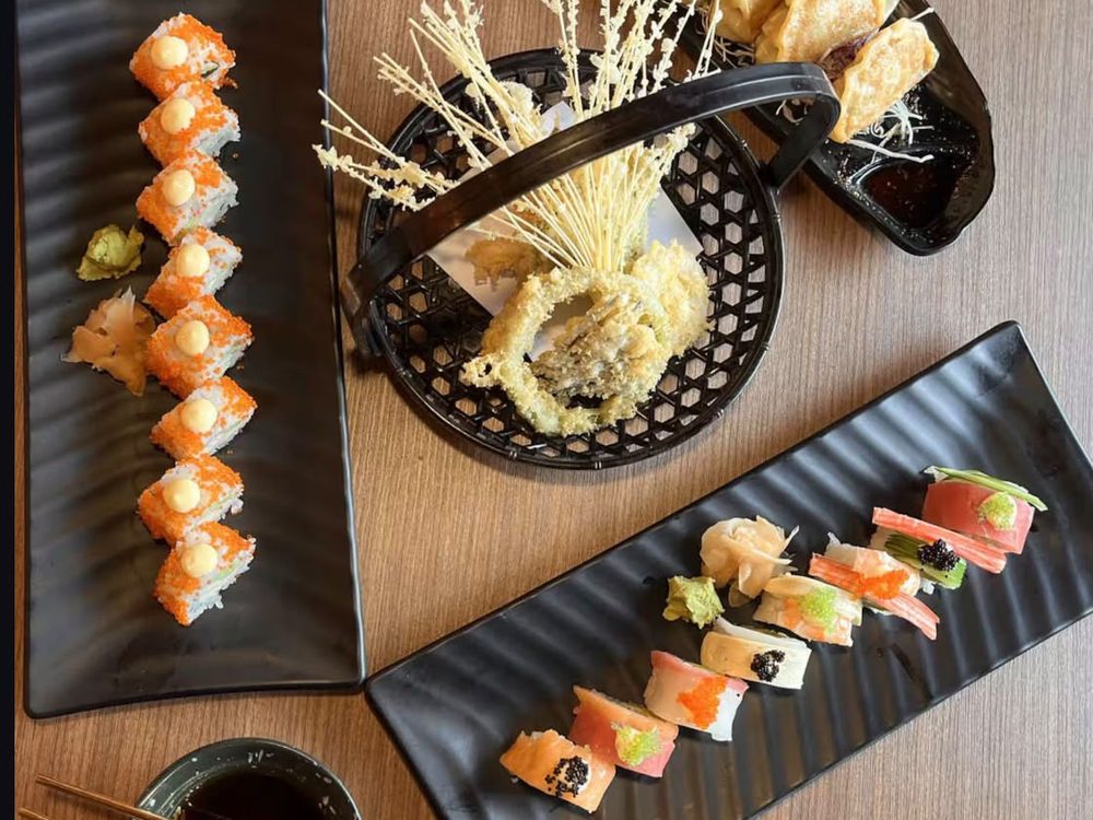 Fresh sushi platter crafted at Hokkaido, Indiranagar